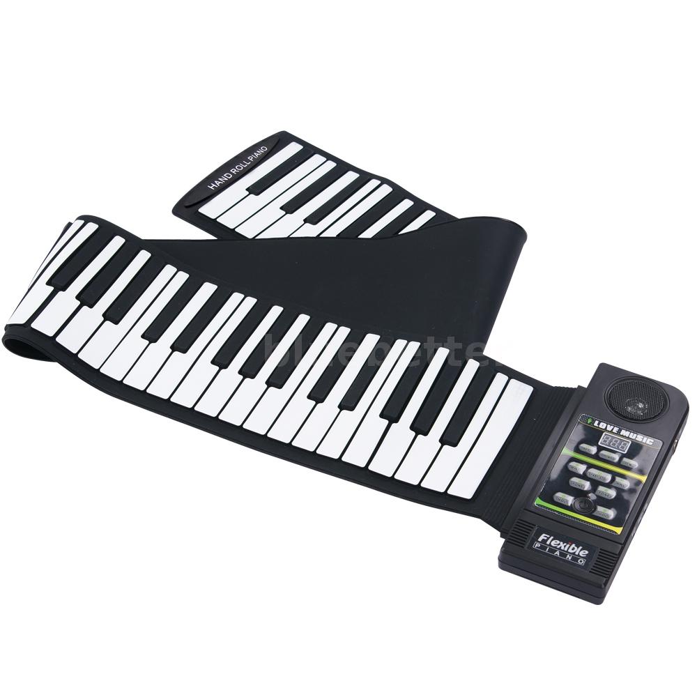 Silicon Flexible 88 Key Piano Keyboard Roll Up Piano With Loud Speaker ...